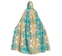 CHAbu Sea Shell Starfish Mantello con Cappuccio Unisex Vestaglia Mantello Vampiro Strega Feste Stage Cosplay Costumi di Carnevale