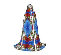 CHAbu Smile Gaze Pupazzo di Neve Mantello Con Cappuccio Per Adolescenti Lungo Robe Mantello Medievale Cosplay Partito Carnevale Vestire Accessori