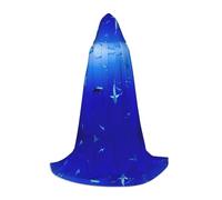 CHAbu Squalo Nuoto Sotto Il Mare Mantello Con Cappuccio Per Adolescenti Lungo Robe Mantello Medievale Cosplay Partito Carnevale Vestire Accessori