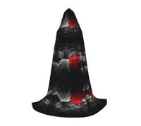 CHAbu Tristezza Stormy Day Ombrelli Mantello Con Cappuccio Per Adolescenti Lungo Veste Mantello Mantello Medievale Cosplay Partito Carnevale Vestire Accessori