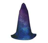 CHAbu Universo Con Stelle Galaxy Interstellare Capo Con Cappuccio Per Adolescenti Lungo Robe Mantello Medievale Cosplay Partito Carnevale Vestire Accessori