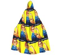 CHAbu We Can Do It Mantello con Cappuccio Unisex Vestaglia Mantello Vampiro Strega Feste Stage Cosplay Costumi di Carnevale