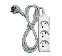 Chacon 48012 3presa(e) AC 1.5m Bianco prolunghe e multiple
