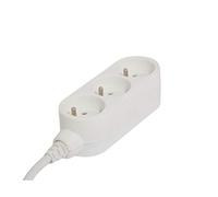 Chacon 48838 - Ciabatta con 3 prese senza protezione contro le sovratensioni 0,5 m, colore: Bianco