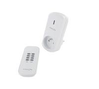 CHACON 54664 Set 1 presa on/off+telecomando 3500 W, bianco