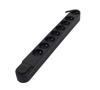 CHACON Blocco design 8 x 16 A con interruttore, 5 m, colore: nero
