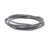 CHACON Cavo tessile 3m - Bicolore Nero - Grigio