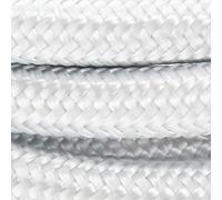 CHACON Cavo Tessile in Seta, Argento, 3 M