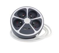 CHACON Multipresa Design Circolare con USB