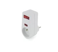 CHACON Presa parafulmine 1 x 16 A, 3500 W, 250 V, colore: bianco