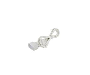 CHACON Prolunga Tessile Bianca con Spina Bianca, 1,5 m