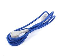 CHACON Prolunga Tessile Blu-con Spina Piatta Bianca-3 m, Taglia Unica