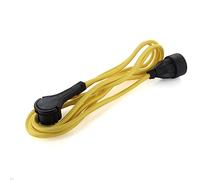 CHACON Prolunga tessile giallo - con spina piatta bianca - 5 m