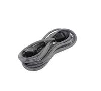 CHACON Prolunga tessile Nero/Bianco - con spina piatta nera, 3 m