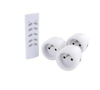 Chacon Set di 3 prese On/Off telecomandate+telecomando
