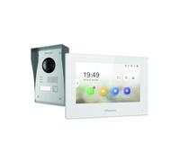 CHACON Videocitofono Wi-Fi 2 Fili per accogliere i Vostri Ospiti Che Si presentano a casa Vostra, Bianco, One Size