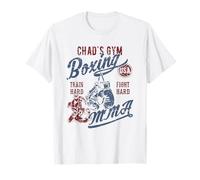 Chad's Gym Boxing MMA Design retrò per Il Nome Chad Maglietta