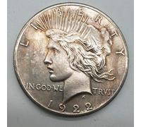Chaenyu Moneta 1922 American Peace Silver Dollar Double-Sided Men Beauty Silver Coin Collection Coin Gift