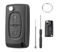 Chaexii Portachiavi di ricambio per Peugeot 207, per Citroen C1, C2, C3, C4, Berlingo, Grand Picasso, per Peugeot 307, 308, 3008, con strumento di rimozione dei perni