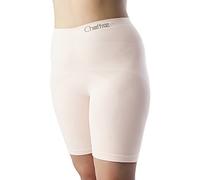 Chaffree, mutandine da donna anti sfregamento, taglie forti, per prevenire lo sfregamento della coscia, traspirante, con controllo del sudore e dell’umidità, senza cuciture, 1 pezzo Bianco artico XXX-Large