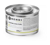 HENDI Pasta combustibile, in lattina, senza fuliggine e inodore, tempo di combustione ±3 ore, 24 pezzi, gel combustibile, per riscaldare i cibi, per chafing dish, scaldavivande, 200g