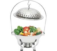 Chafing Dish Buffet Set, Stainless Steel Hanging Lid Dining Stove, Roll Top Chafing Dish Buffet Diamond-Shaped Lid for Buffet Restaurants And Banquets