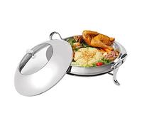 Chafing Dish Chafer - Set da buffet in acciaio inox, per catering, buffet e feste, colore: argento