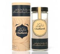 Chai Karak® - Tè Chai Istantaneo con Spezie Orientali, Zafferano, Cardamomo, Cannella e Chiodi di Garofano - Barattolo di Vetro di Lusso (250 g di Polvere) - Consistenza Cremosa - Fino a 25 Porzioni