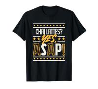 Chai Latte Lover Funny Tea Caffeina Spice Fans Maglietta