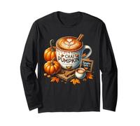 Chai Pumpkin Spice And Everything Nice Graphic Coffee Fall Maglia a Manica