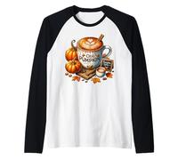 Chai Pumpkin Spice And Everything Nice Graphic Coffee Fall Maglia con Maniche Raglan