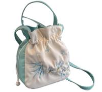 Chaies Borsa ricamata in stile cinese, borsa da ricamo cinese | Borsa a mano con coulisse | Borsa da donna retrò con coulisse elegante borsa con coulisse per la raccolta, verde, Se référer au