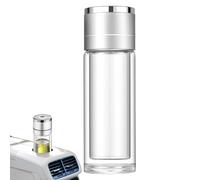 Chaies Bottiglia d'acqua in vetro - Borraccia isotermica con separazione Tè | riutilizzabile impermeabile resistente alle alte temperature per viaggi escursionistici campeggio