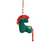 Chaies Cavallo Di Peluche - 2026 Mascotte Morbida Del Nuovo Anno Decor Per La Casa | Capodanno Cinese Cavallo Peluche Portachiavi | Per Casa Ufficio Negozio Tavolo Soggiorno Divano Auto Festa Di
