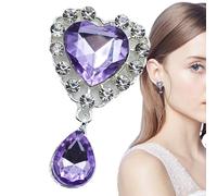 Chaies Ciondoli a Forma di Cuore in Lega,Ciondolo Cuore d'amore,Ciondoli di Fascino in Lega di Strass | Ciondolo di Perle, Charm per la Produzione di Collane e