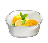 Chaies Ciotola per la pulizia della frutta con colino, cestello di scarico multifunzionale | Colini alimentari a cestello - Cesto per il lavaggio delle verdure, colino, scolapiatti alimentari, scolare