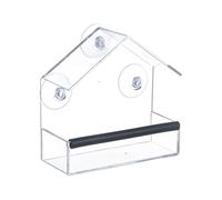 Chaies Distributore per uccelli finestra per osservazione - Dispenser di trasparente con ventose potenti | Struttura in acrilico resistente per la decorazione del giardino e l'osservazione dei