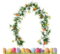 Chaies Ghirlanda di di Pasqua, ghirlanda di Pasqua di Primavera, ghirlanda di foglie verdi fatta a mano con, decorazione da parete in di ghirlanda di per