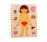 Chaies Giocattolo per il corpo umano | Anatomy Puzzle in legno Giocattoli per bambini - Puzzle educativo per ragazzi e ragazze, giocattoli didattici colorati per la scuola materna