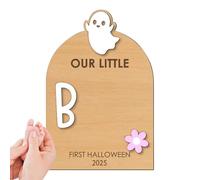 Chaies Kit di impronta del piede per, con pannello di arte di impronta del piede o della mano, per Halloween, ornamento ricordo artigianale per impronte di mano, regalo ideale per nascita