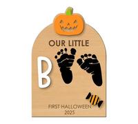 Chaies Kit Impronte Mani e Piedi del Bambino | Carta Decorativa della Camera del Bambino Souvenir | Kit creativo con Inchiostro per Ornamento Mano Regalo Famiglia Papà Mamma Festa Natale Halloween