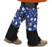 Chaies Leggings da neve, ghette impermeabili da neve, escursionismo | protezioni per gambe regolabili per ragazze e ragazzi, escursionismo, campeggio, arrampicata, inverno, Gatto blu, L