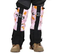 Chaies Leggings da neve, ghette impermeabili da neve, escursionismo | protezioni per gambe regolabili per ragazze e ragazzi, escursionismo, campeggio, arrampicata, inverno, Gatto rosa, M