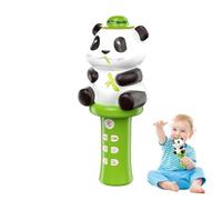 Chaies Microfono giocattolo per bambini,Microfono per bambini,Microfono Panda per Karaoke | Apprendimento precoce Fai finta di giocare con il microfono giocattolo, altoparlante con microfono portatile