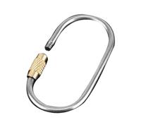 Chaies Moschettone con chiusura in titanio, moschettone a chiusura - Clip portachiavi Caribeener a vite in titanio, portachiavi ad alta resistenza a sgancio rapido per campeggio, esterno