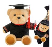 Chaies Orso di peluche, orso di fine anno, 7 pollici, dolce bambola di orso | 2024 con cappello di laurea e diploma per giorno di laurea