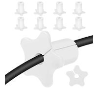 Chaies Passacavo da Parete - 10 Pezzi Passacavo Esterno in Silicone - Soluzione di Gestione Passacavi a Forma di Stella per Casa Soggiorno Ufficio,Intrattenimento Mediale