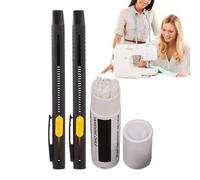 Chaies Pennarello per tessuti per quilting, 2 pennarelli per tessuti con inchiostro sbiadito, penne da ricamo idrosolubili con cartucce ricaricabili per sarti designer hobbisti e