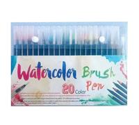 Chaies Pennelli a Pennarello per Disegno | Set Di Penne A Pennello Per Colorare | Penne Colorate per Bambini Lettering Diario Pittura Scuola Artisti Calligrafia Adulti Principianti