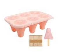 Chaies per ghiaccio, per ghiaccioli fatti in casa - Badminton Shape Ice Maker con bastone di legno - Ice-cubi fornisce coperchio, produttore di gelati fatti in casa, vassoio per